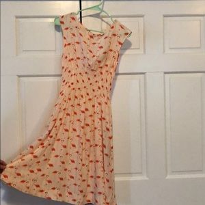 NWT Kate Spade Sz 4 Flamingo dress